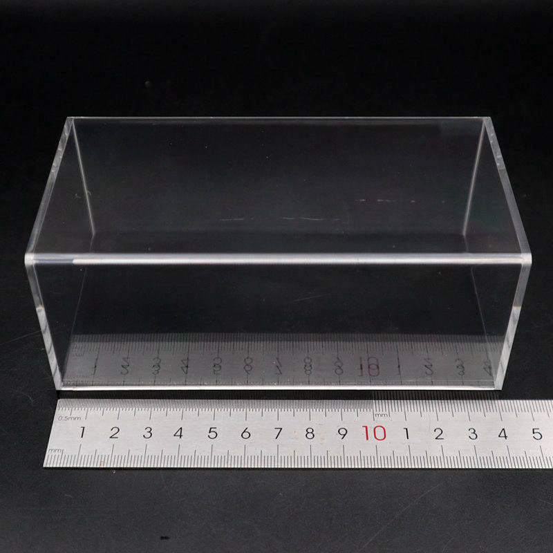 Acrylic Case Display Box Show Transparent Dust Proof with Base 1/43 Model 14cm