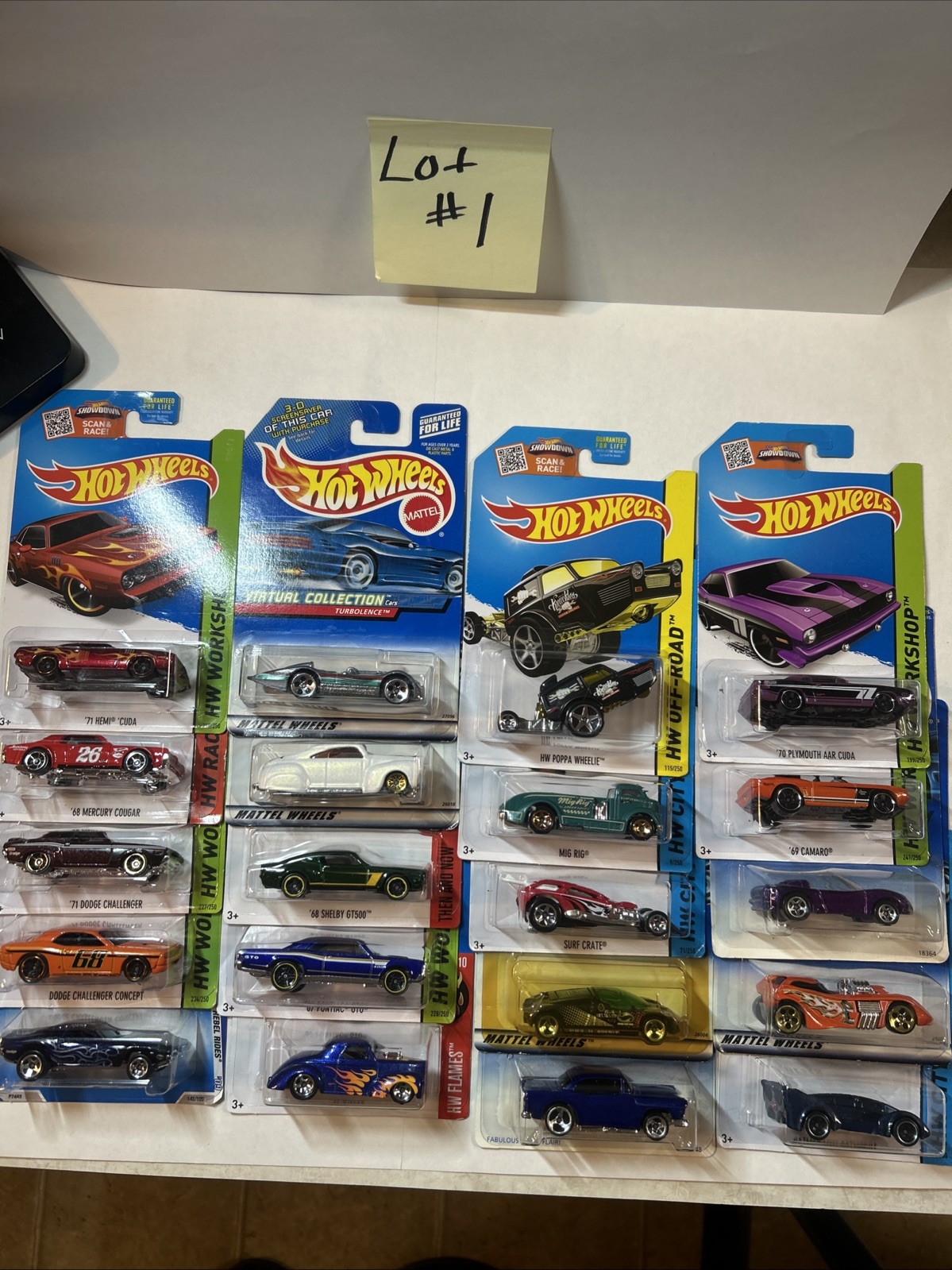 Hot Wheels Lot Of 20 Cars- Various Years, Sets, Series And Models – Unopened
