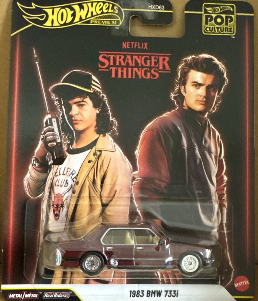 Hot Wheels Premium Pop Culture 1983 BMW 733i – Stranger Things – HXD63-Q