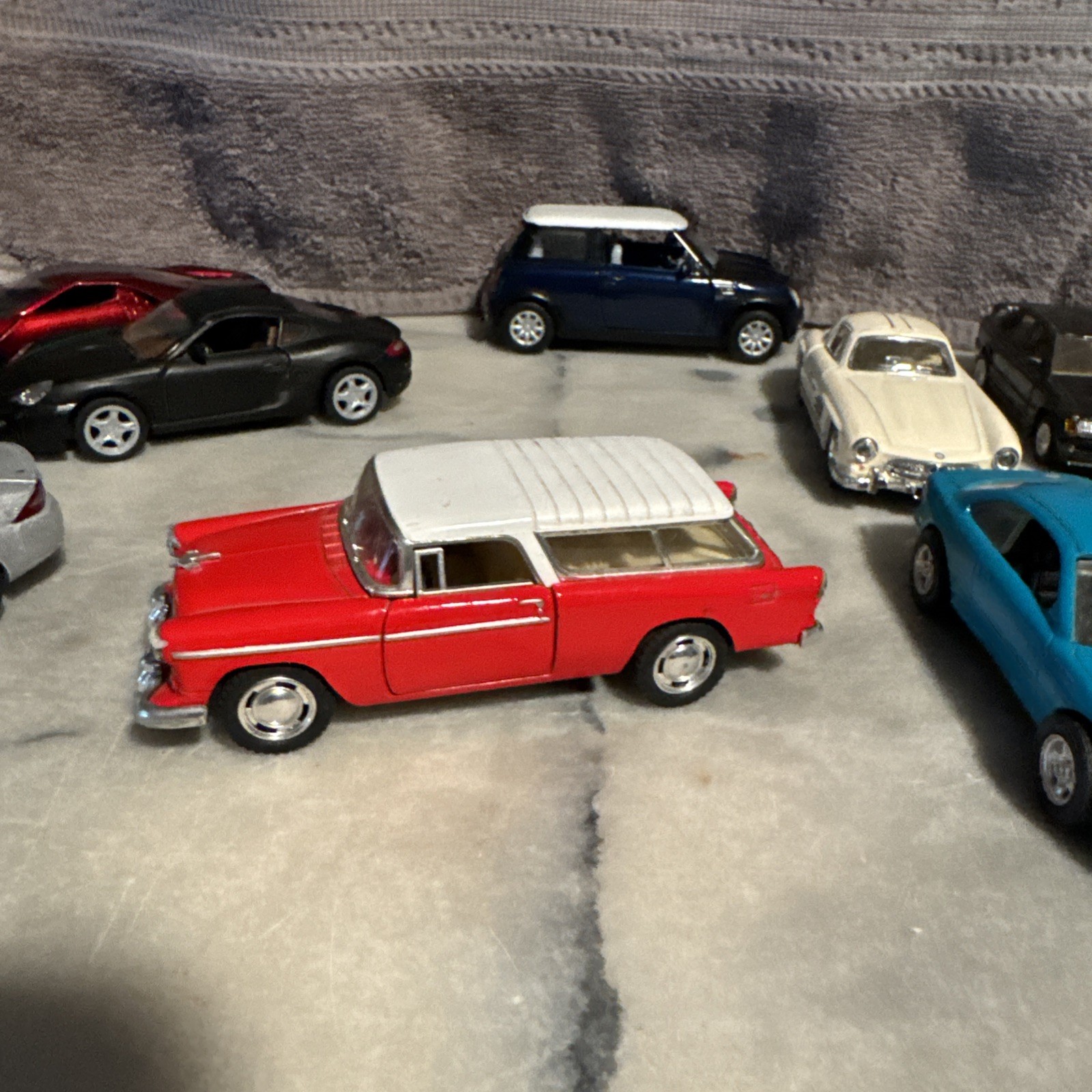 Lot Of Used Mixed Brand Toy Cars KINSMART ,and other Diecast 13 Total.