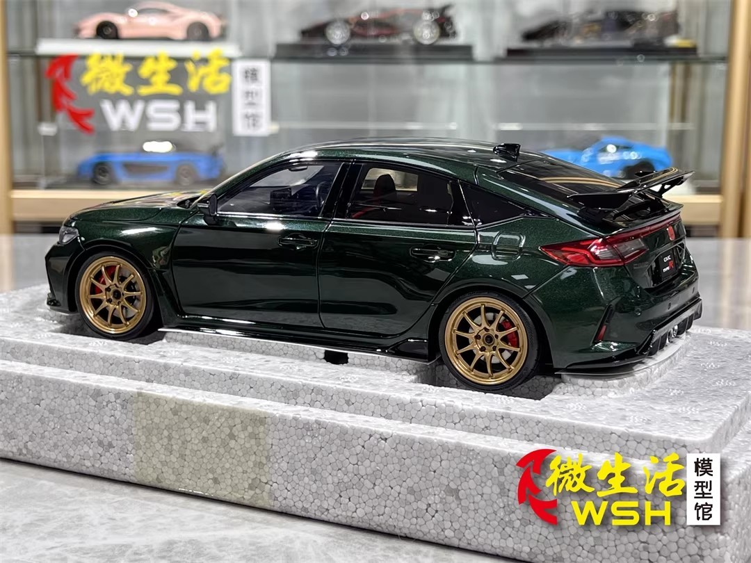 MotorHelix 1/18 Honda Civic Type R FL5 Alloy Display Model Car Green / Magic