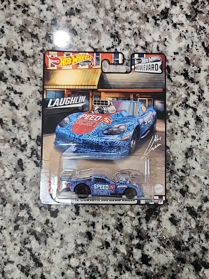 2022 HOT WHEELS 1:64 PREMIUM BOULEVARD #51 BLUE ’12 CORVETTE Z06 DRAG RACER