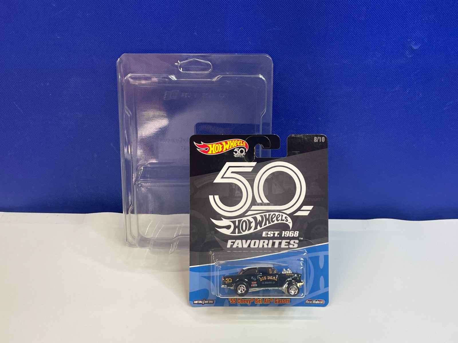 HOT WHEELS 1/64 PREMIUM 50 YEARS ’55 CHEVY BEL AIR GASSER BIG DEAL CHASE