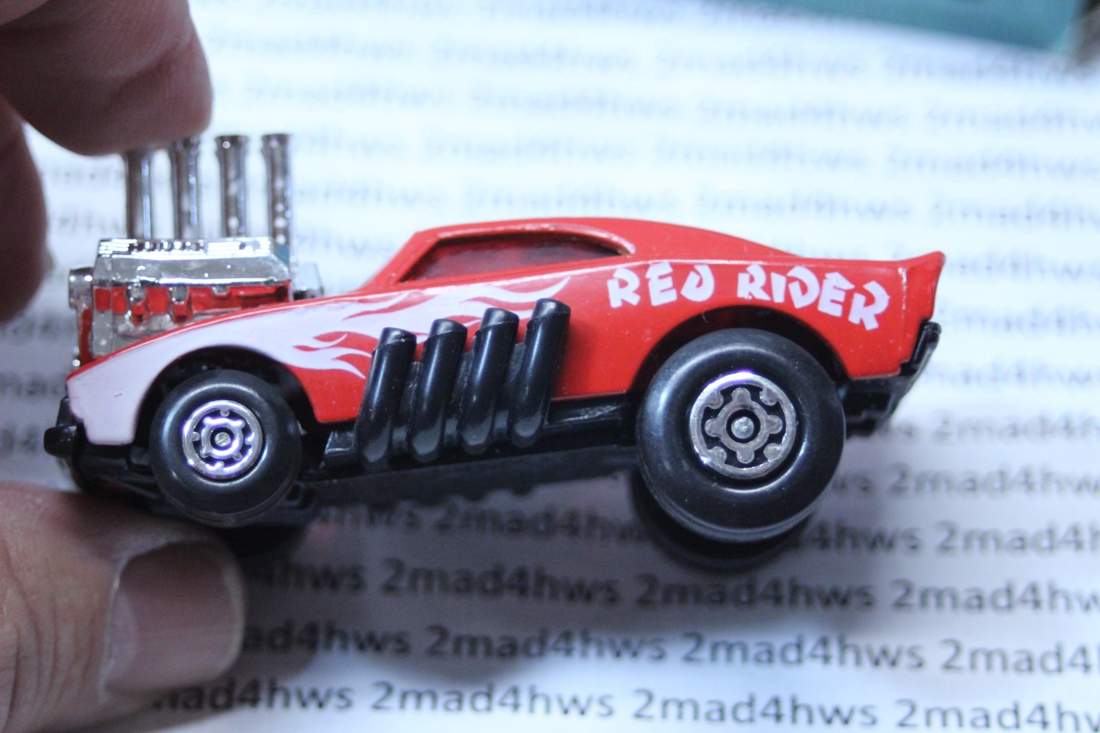 MATCHBOX LESNEY SUPERFAST MB48 RED RIDER- RARE USA PICTURE BOX, BOXED VINTAGE