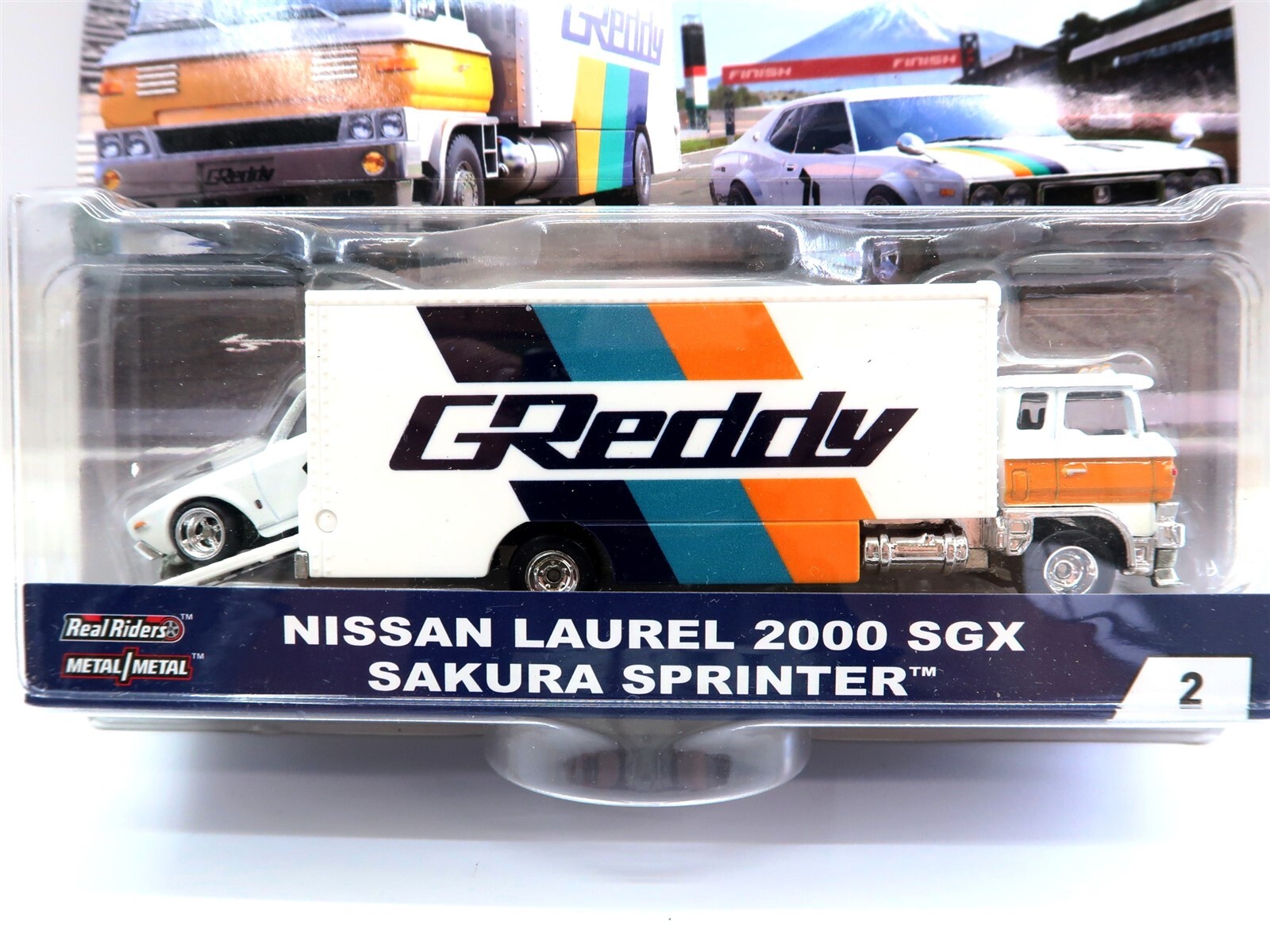 Hot Wheels NISSAN LAUREL 2000 SGX SAKURA SPRINTER 2018 Greddy Team Transport