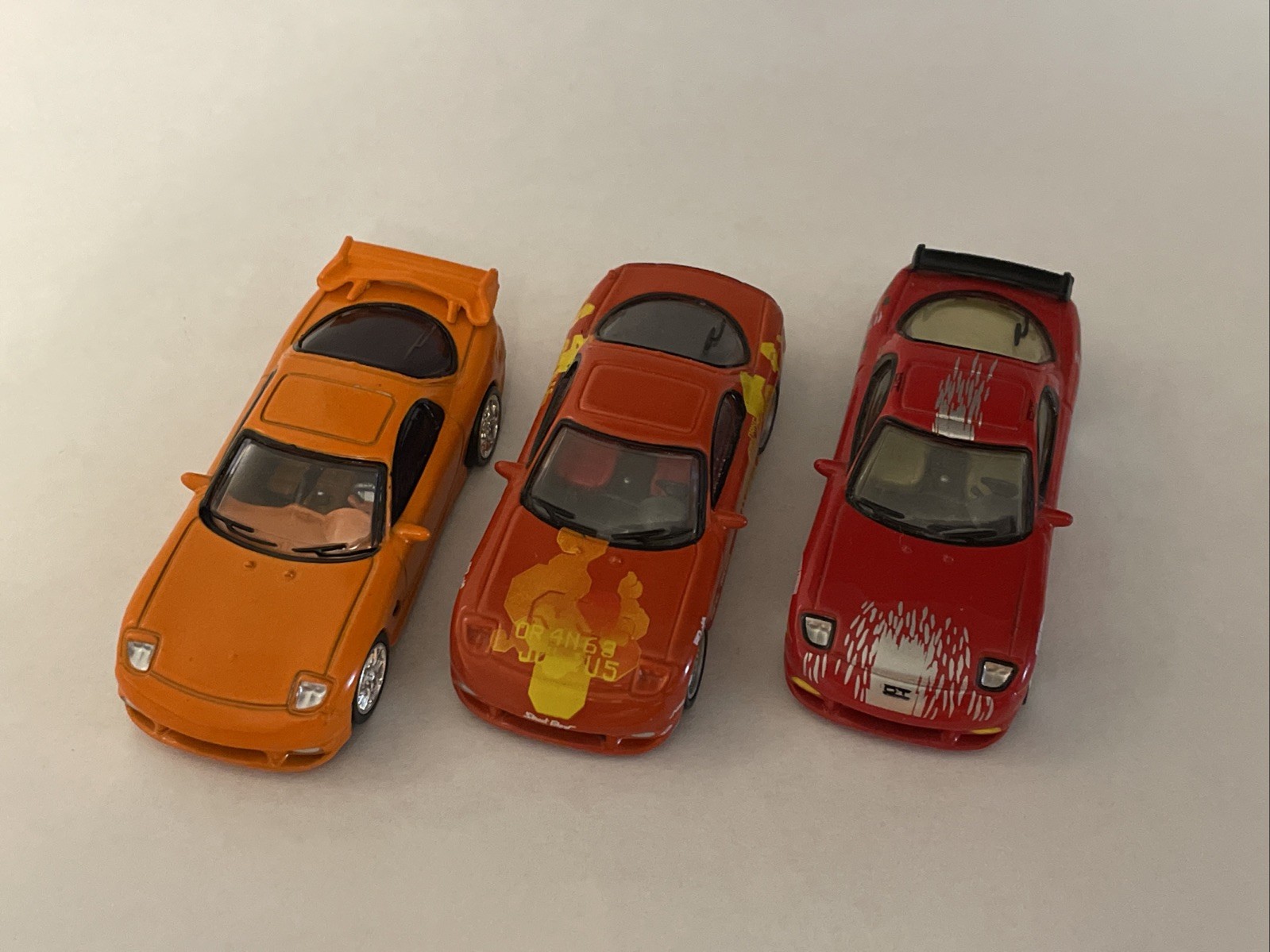 Racing Champions Fast And Furious 1993 Mazda RX-7 Lot Of 3 READ 1/64