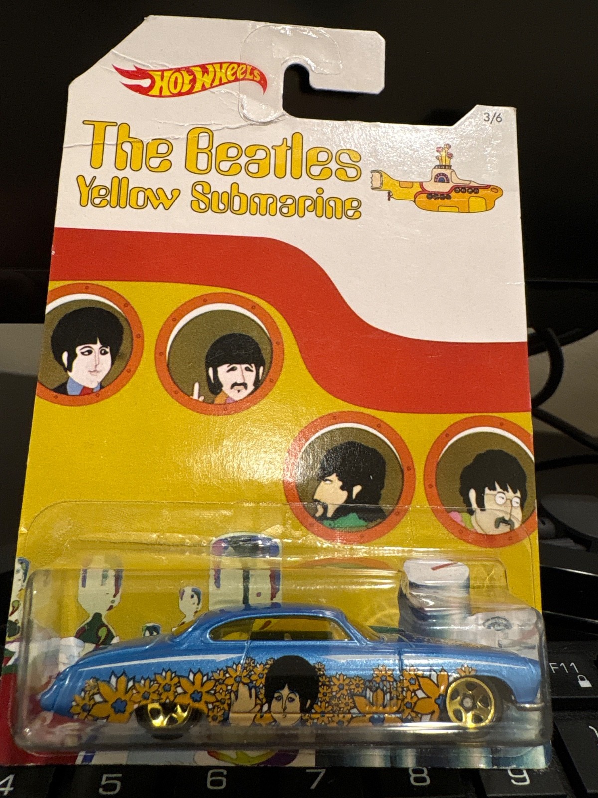 Fish’d N Chip’d 2016 Mattel Hot Wheels The Beatles Yellow Submarine #3/6 Paul
