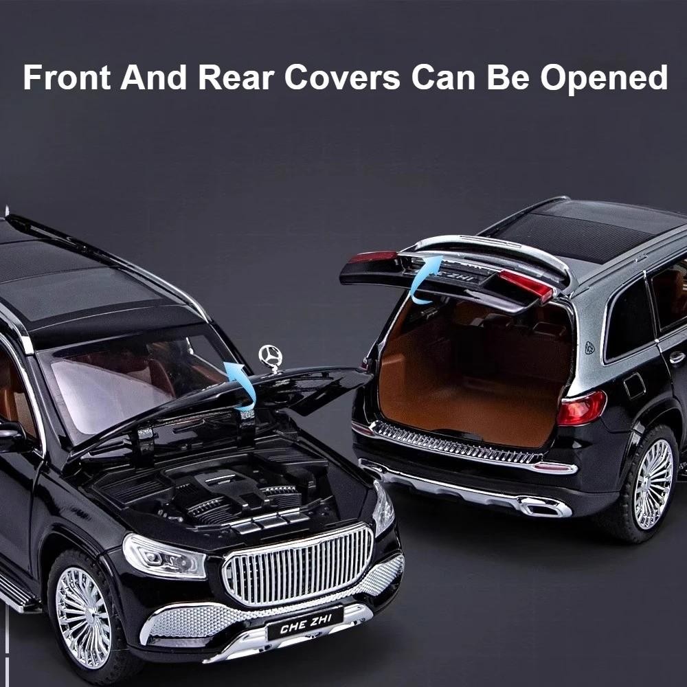 1:24 MERCEDES GLS600 Maybach Alloy Diecast Luxury Car Model Sound/Light Toy Gift