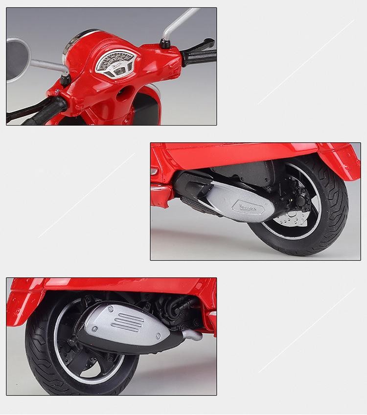 1:12 Die Cast Scooter Model 2020 GTS Super Alloy Toy Collectible Vehicle