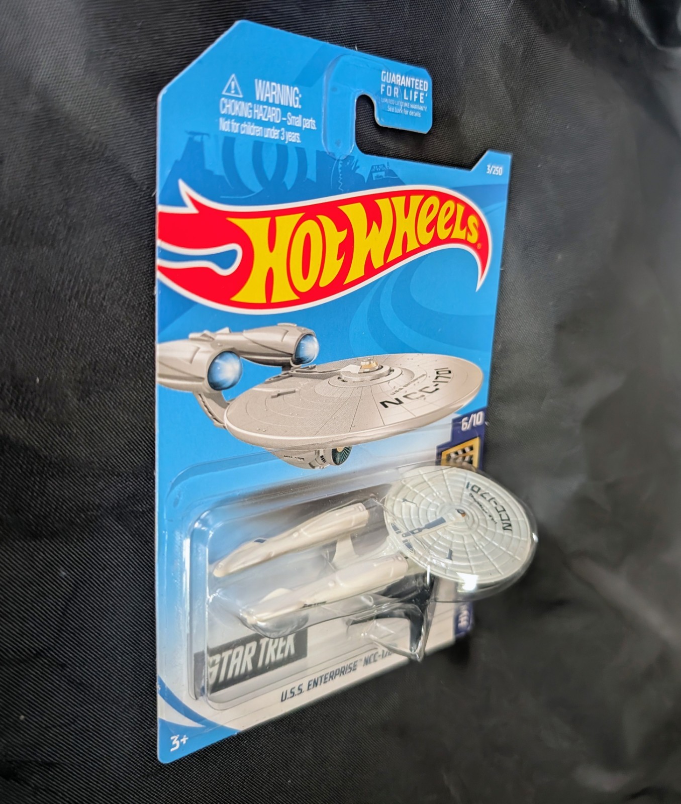 Hot Wheels Star Trek USS Enterprise NCC-1701 White With Stand And Protector Case