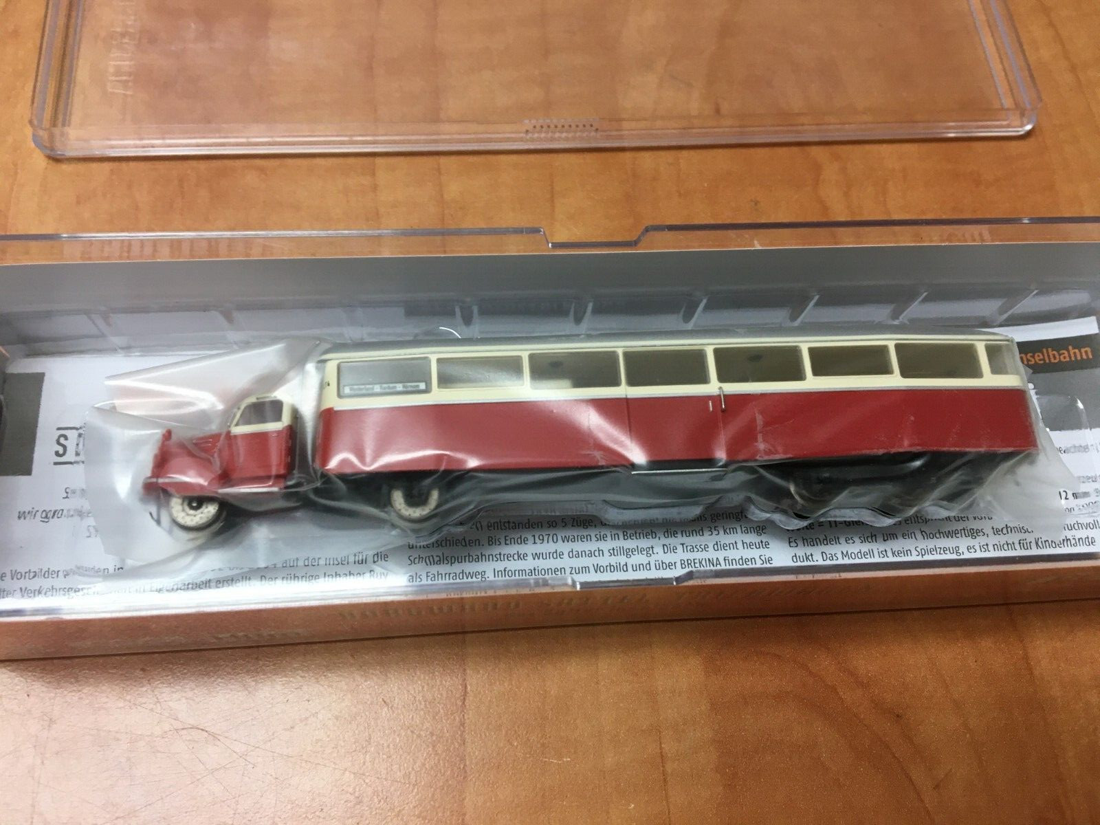 BREKINA 64210 HO Saddle Railcar Borgward Sattel Triebwagen DC HOm in case