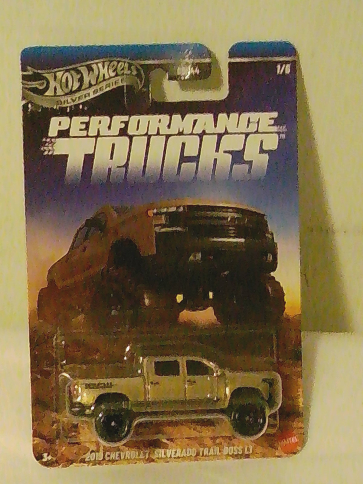 Hot Wheels 2019 Chevrolet Silverado Trail Boss Performance Trucks Silver Series