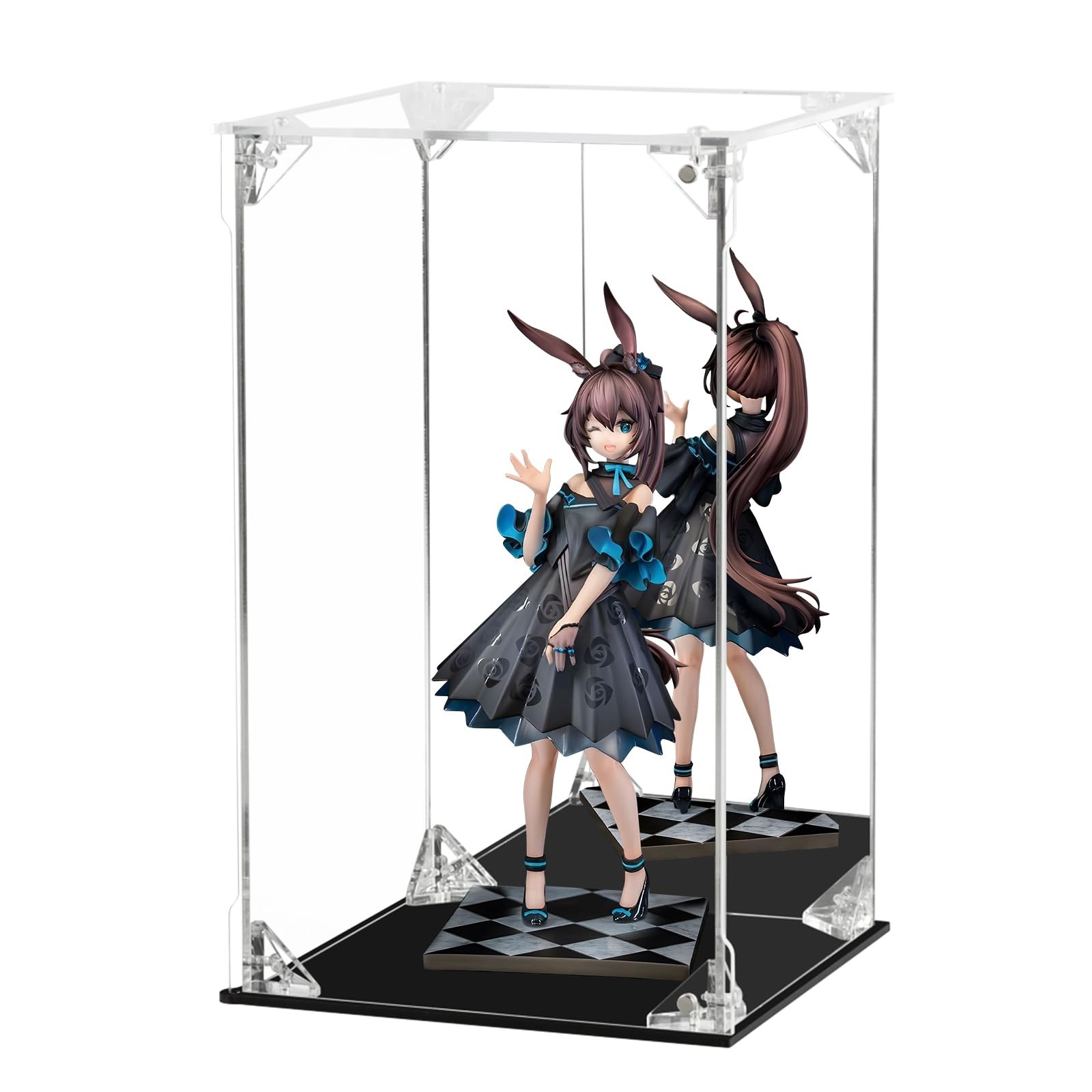 Acrylic Display Case for Collectibles Assemble Clear 6x6x10 Inch,