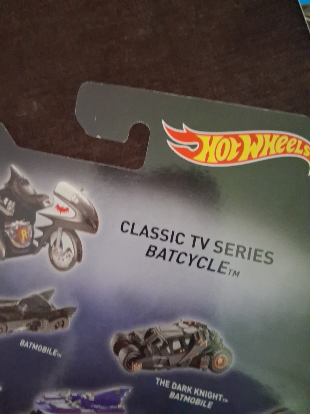 Hotwheels Classic T V Series Batman Batcycle 2015 W/ 2013 Arkham Batmobile Lot