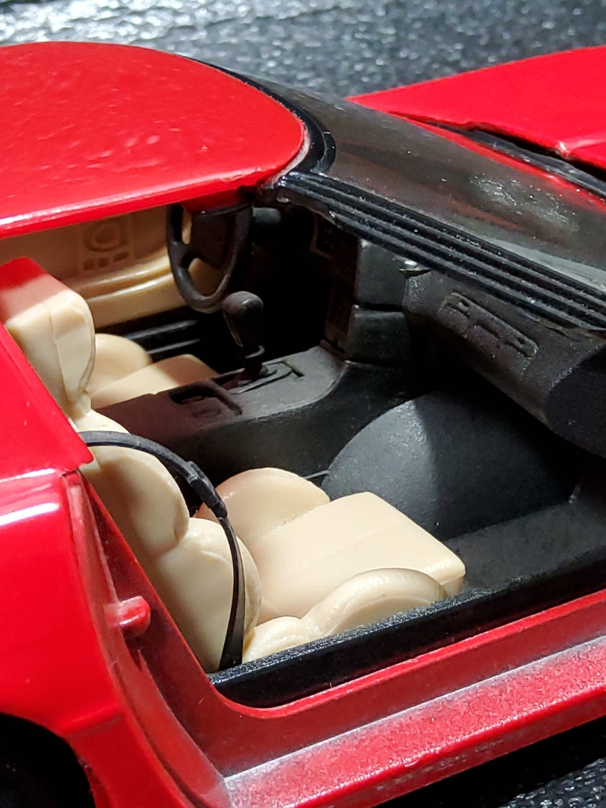 1992 Chevrolet Corvette, Maisto Red No Box Very Dusty 1/18 Scale