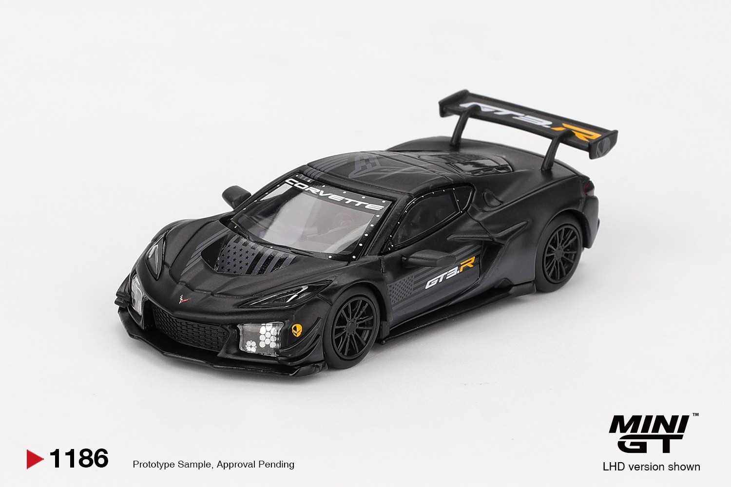 MINI GT Chevrolet Corvette Z06 GT3.R Road America Test car #1186~ 1/64