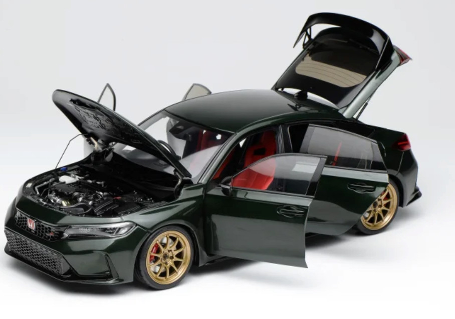 1/18 MotorHelix Honda Civic Type R ( FL5 ) from 2023 in Pearl Midnight Green RHD