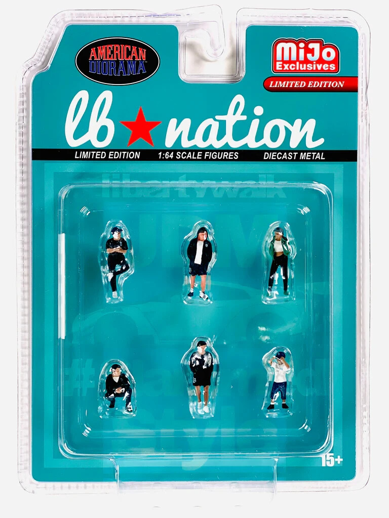 American Diorama 1/64 LB NATION Liberty Walk Figures Die Cast
