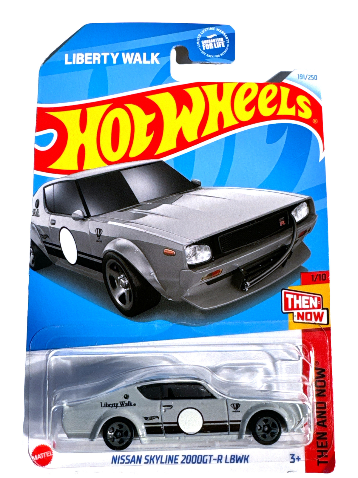 Hot Wheels 2024 Grey Liberty Walk Nissan Skyline 2000GT-R LBWK # 191/250 Then an