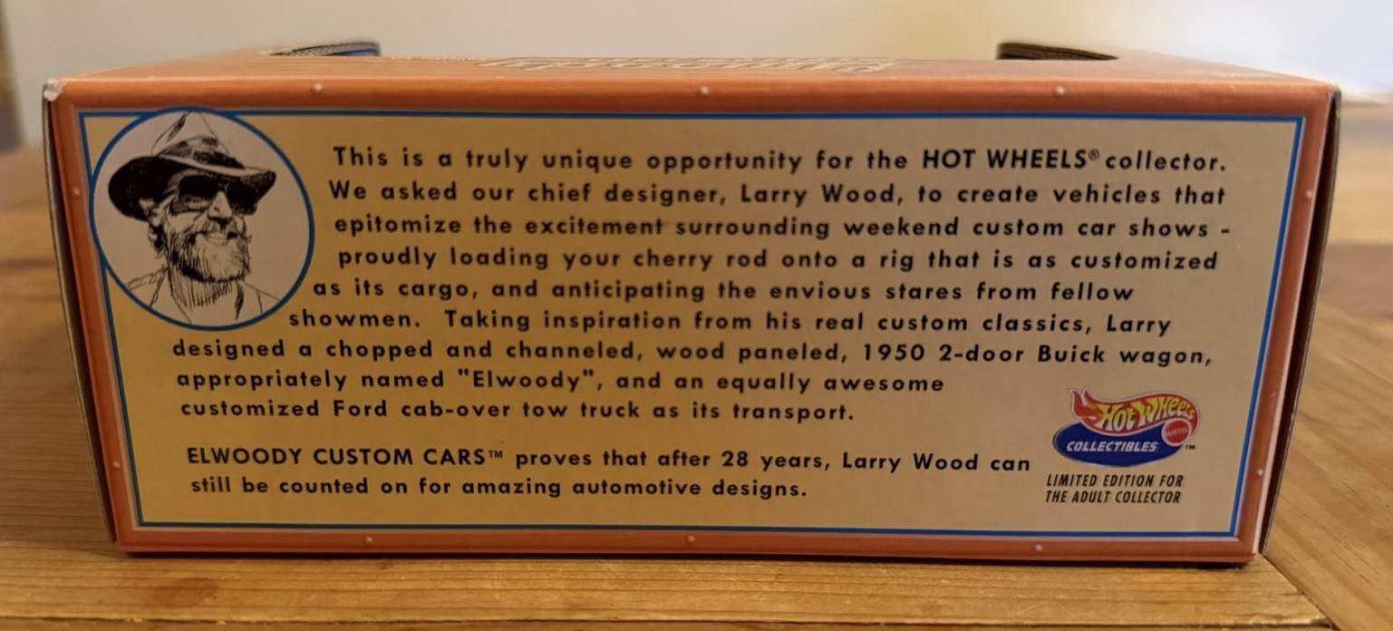 1997 Hot Wheels Collectibles Elwoody Custom Cars 2 Vehicle Set Limited Edition