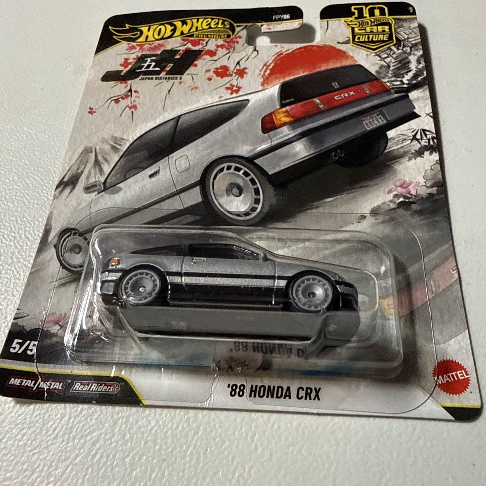 Hot Wheels Premium Car Culture – ’88 HONDA CRX [Japan Historics 5] JKF13 – New