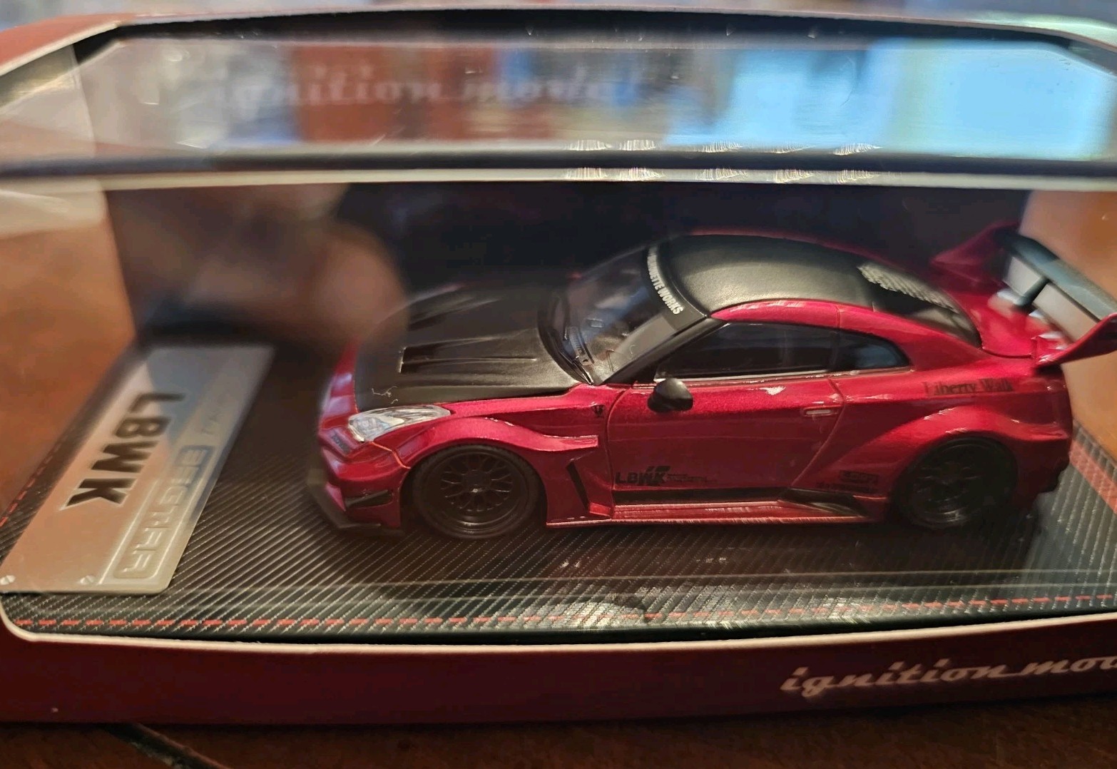Ignition Model Liberty Walk Nissan GT35-RR Red Metallic 1/64 Scale