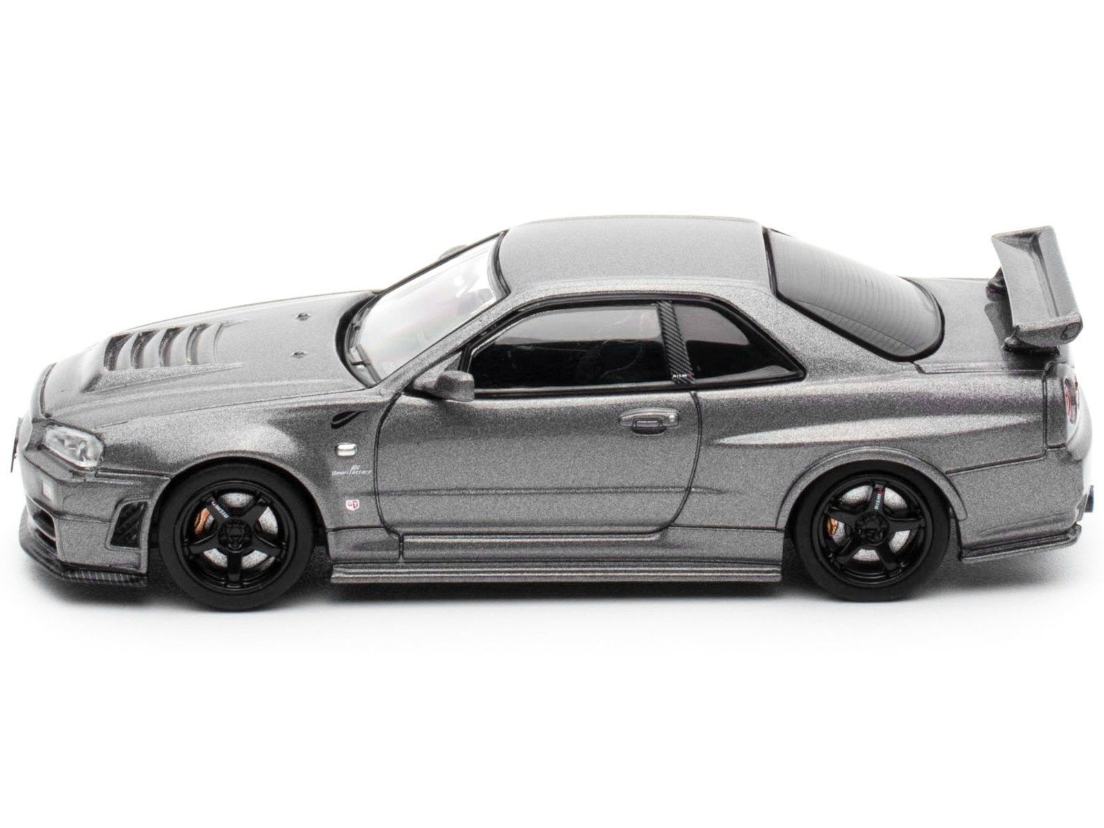 NISSAN SKYLINE GT-R R34 Z-TUNE RHD GRAY TDE 25 1/64 INNO MODELS IN64-R34ZT-TDE25