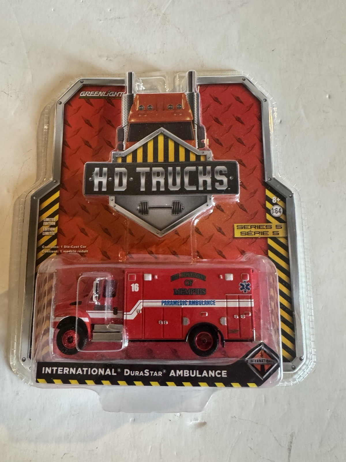 Greenlight HD Trucks International Durastar Ambulance Fire Dept Of Memphis