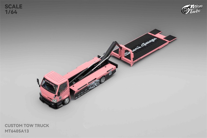 Micro Turbo x Simons Garage 1:64SlMON’S GARAGE/S13 Silvia 180SX Pink Livery Car