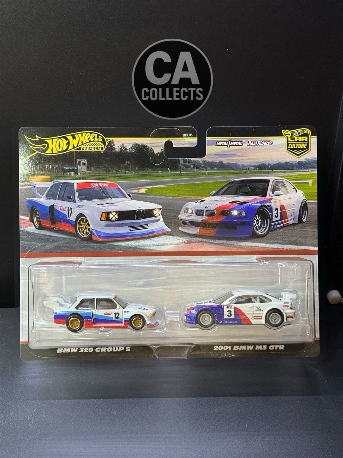 Hot Wheels Car Culture Premium 2 Pack BMW E30 Group 5 & 2001 BMW M3 GTR