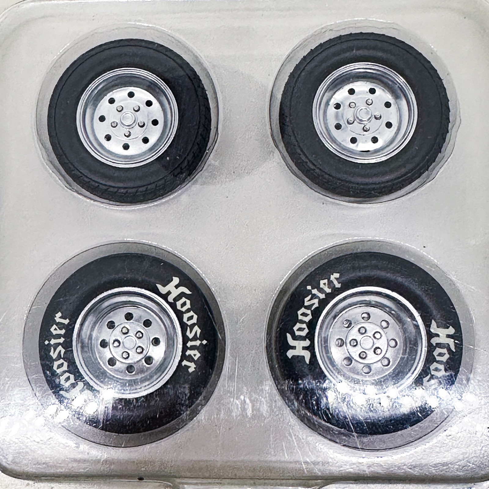 GMP 18827 Drag Wheel & Tire Set Hoosier Rat Rod 1320 Kings 1:18 NOS Acme