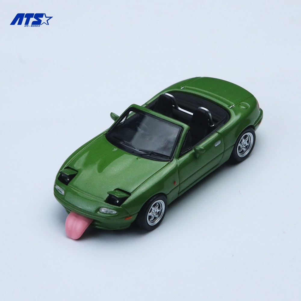 ATS 1:64 Mazda MX5 Miata NA Tongue Out Opened PopUp Lights Diecast Car Variant