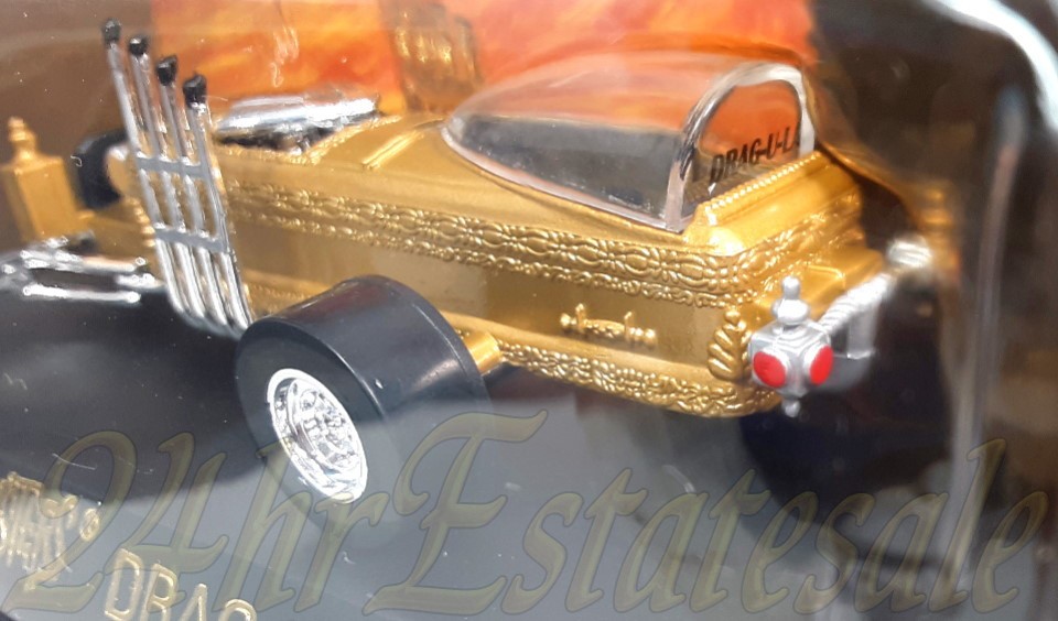 JOHNNY LIGHTNING 1:43 Magmas Munsters Dragula Grandpas Gold Coffin Dragster☑️IT!