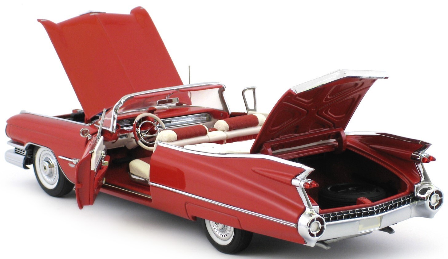 Classic Custom Cadillac Eldorado Concept18Hot Rod Race Promo Car1:24Carousel Red