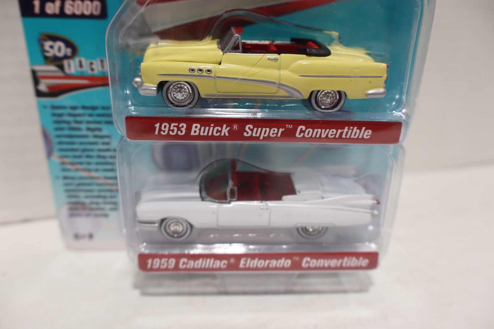 JOHNNY LIGHTNING 2 Pack 1953 BUICK SUPER and 1959 Cadillac Eldorado Convertible