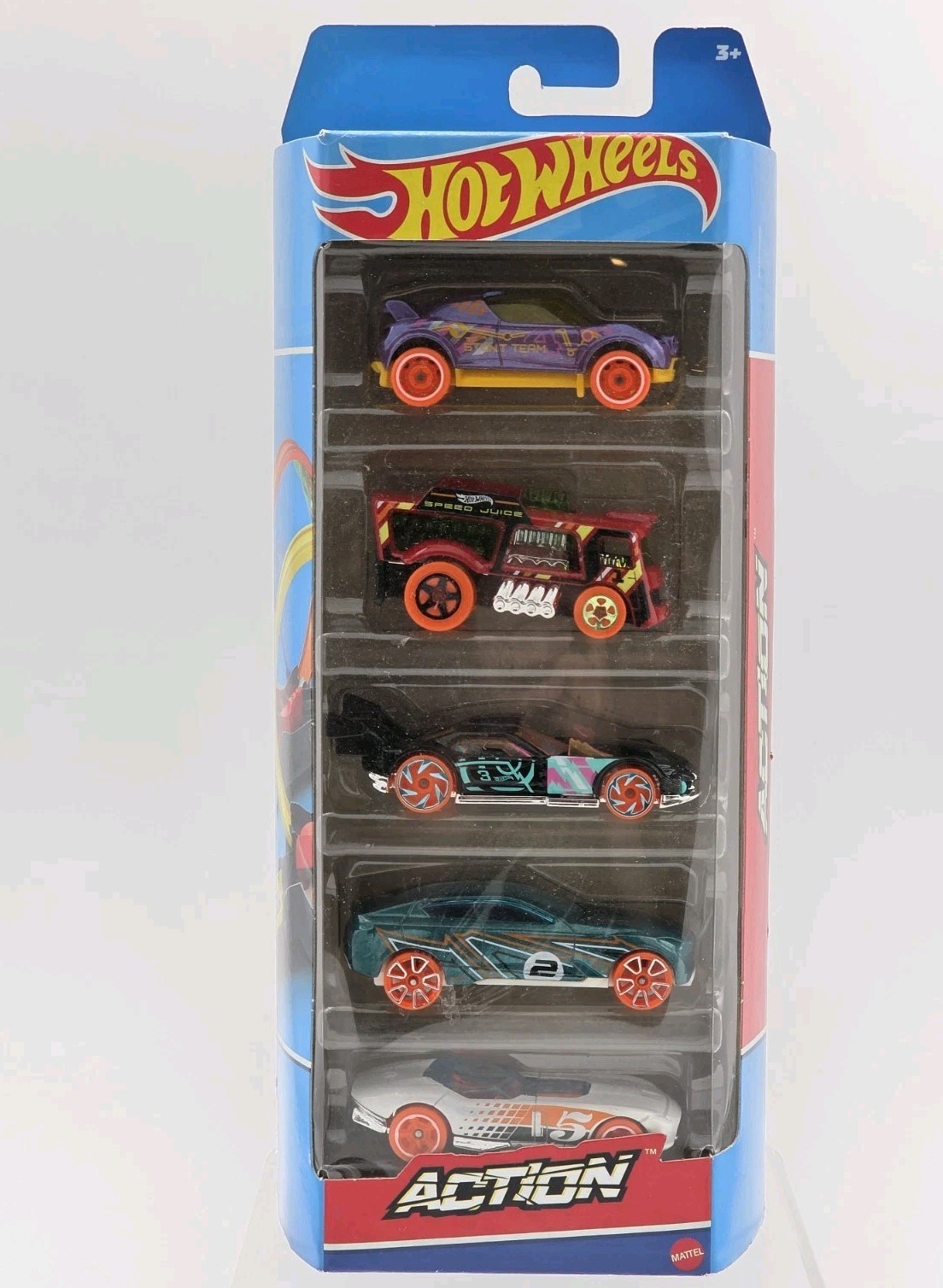 Package of 5 Action Hot wheels New in Unopened Package