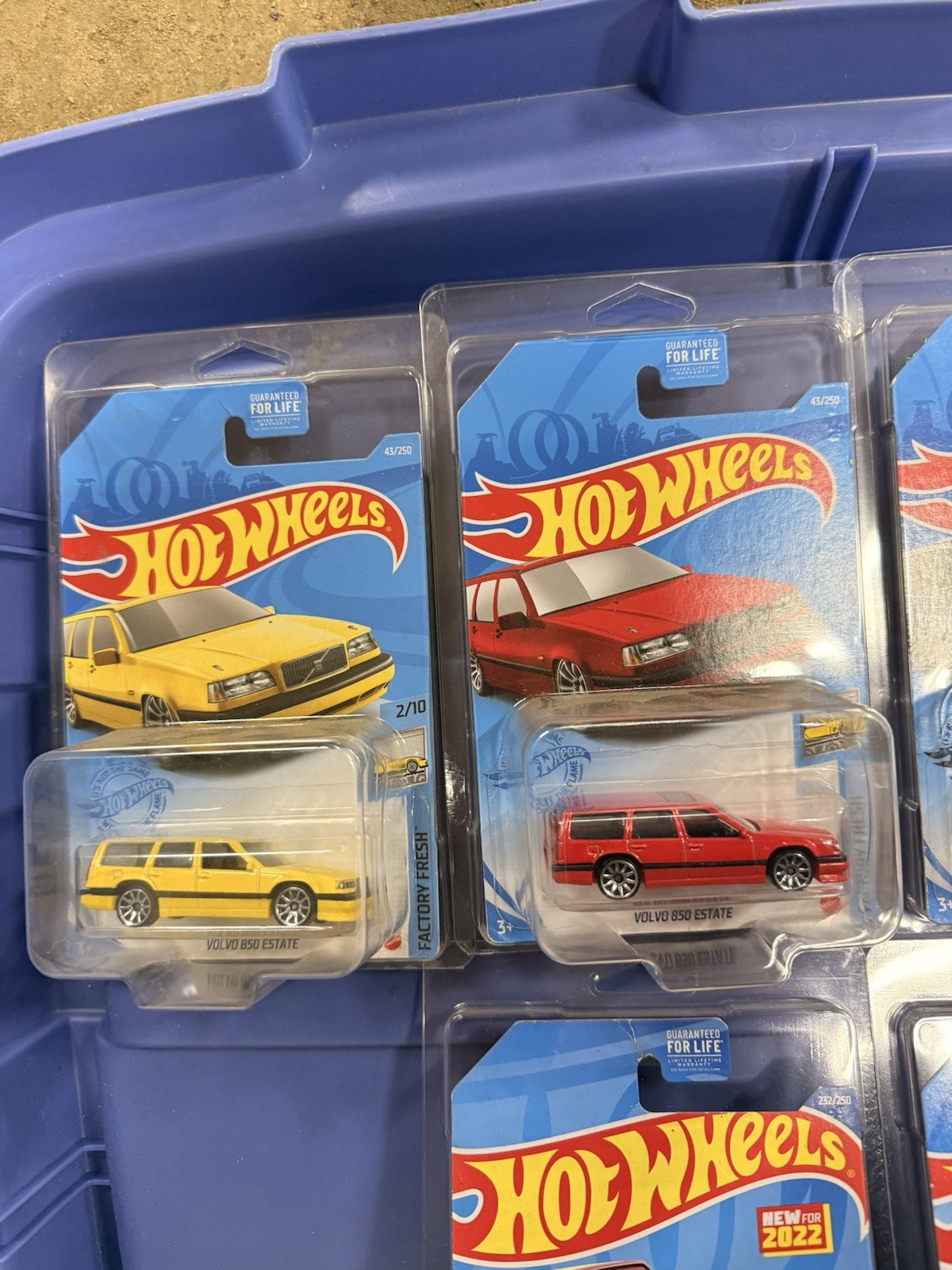 Hot Wheels Volvo Lot Of 6 In Protective Case