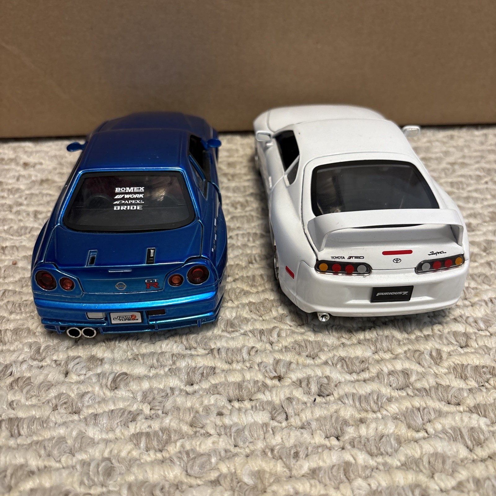 Jada Toys Fast & Furious Lot: Toyota Supra and Nissan GTR Diecast 1:16 Model Car