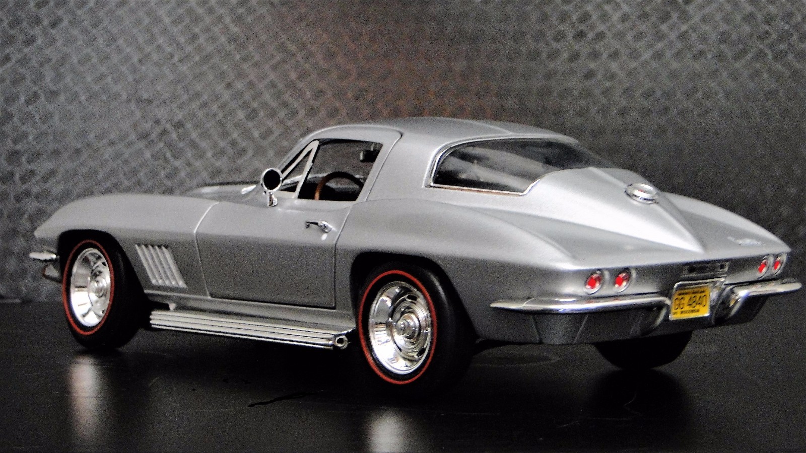 Corvette Chevrolet StingRay Race Car Chevy Classic Hot Rod Metal Promo Model