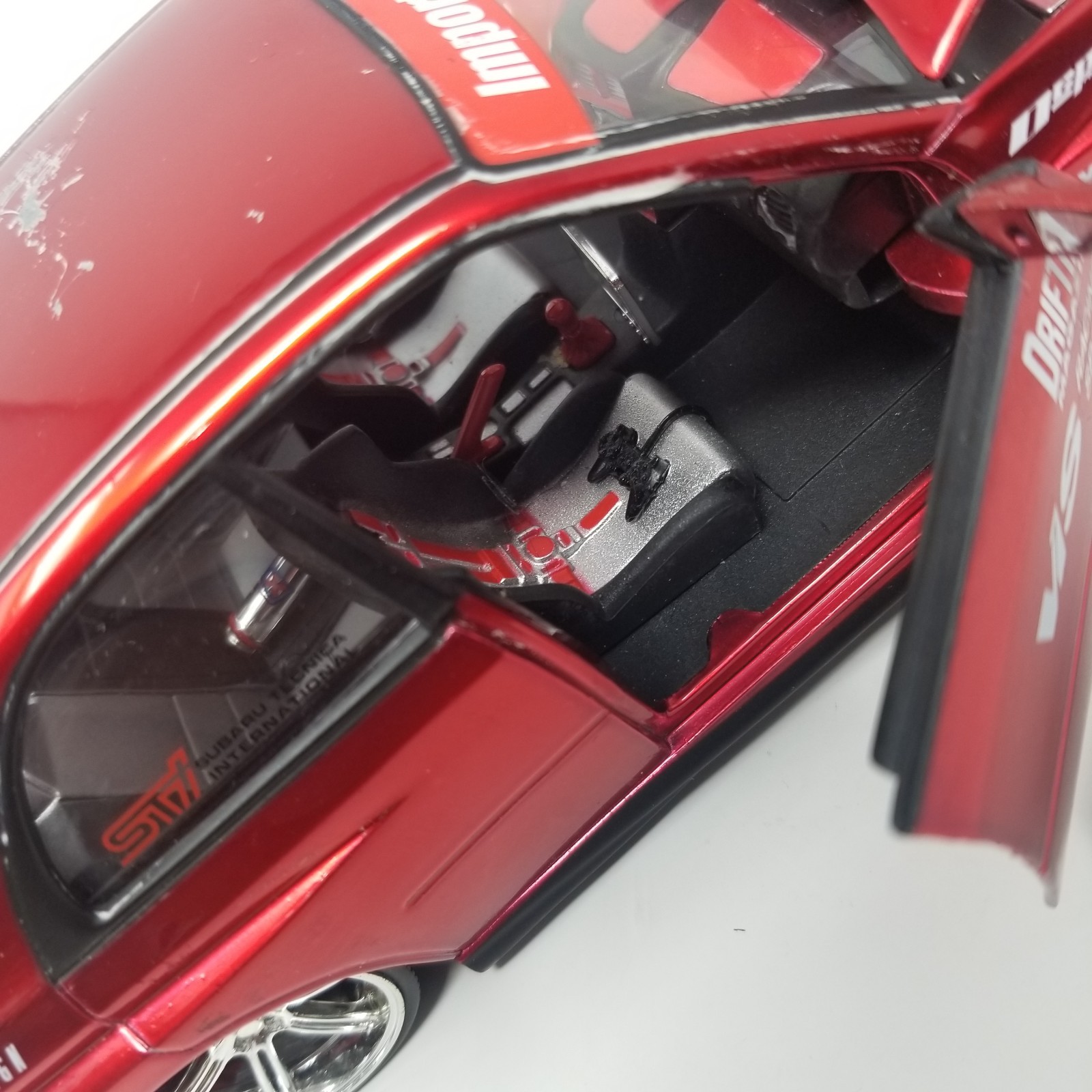 Jada Toys Import Racer 1:24 Scale Red Subaru Impreza WRX STi
