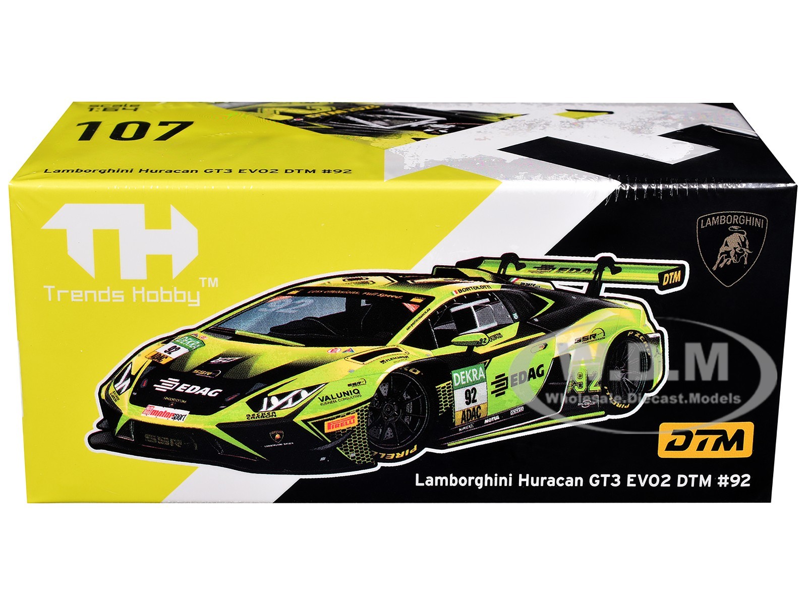 LAMBORGHINI HURACAN GT3 EVO 2 #92 “DTM” (2023) 1/64 BY TRENDS HOBBY 241083 A