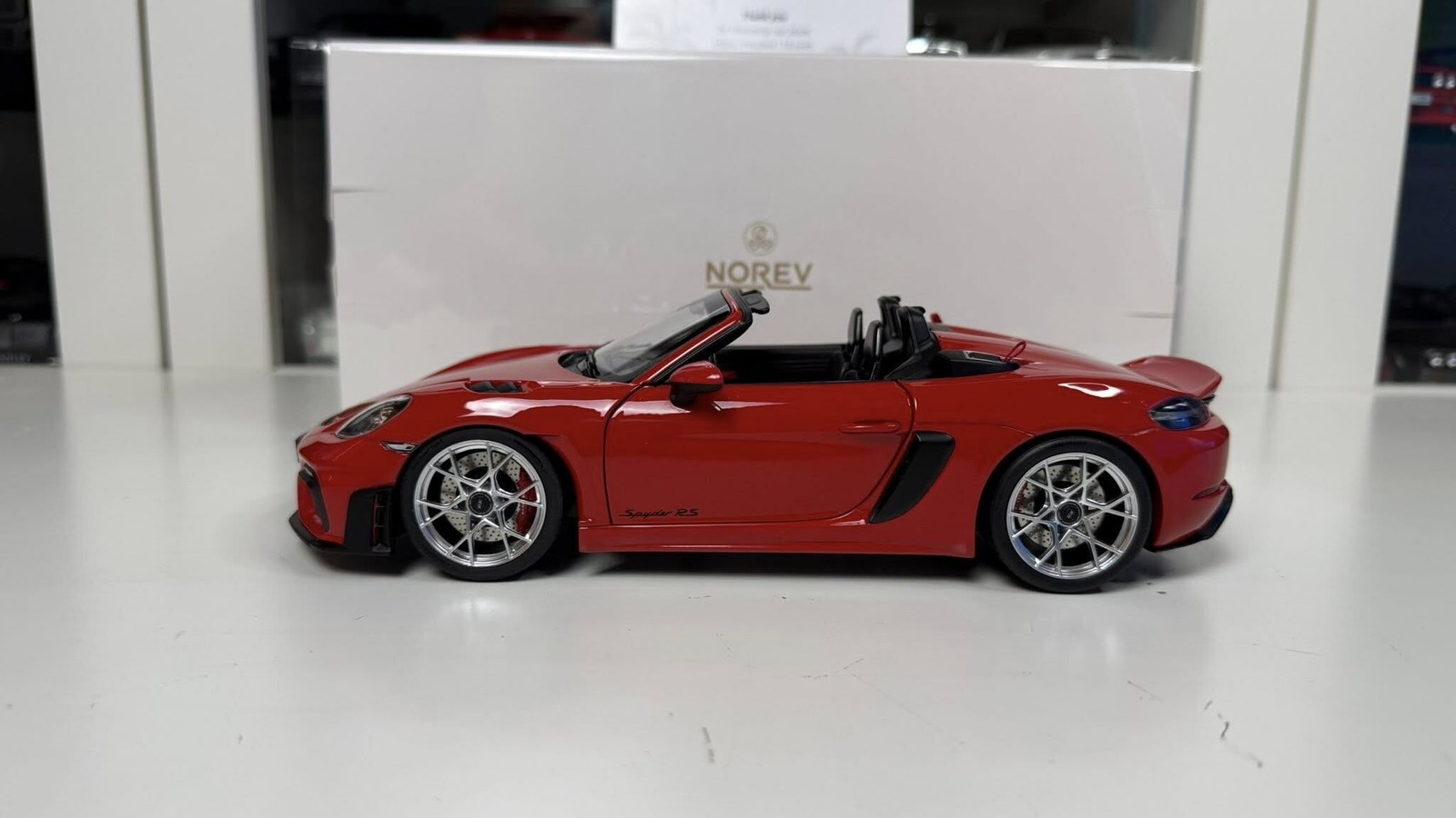 Porsche 718 Spyder RS 2023 Guards Red in 1:18 scale by Norev
