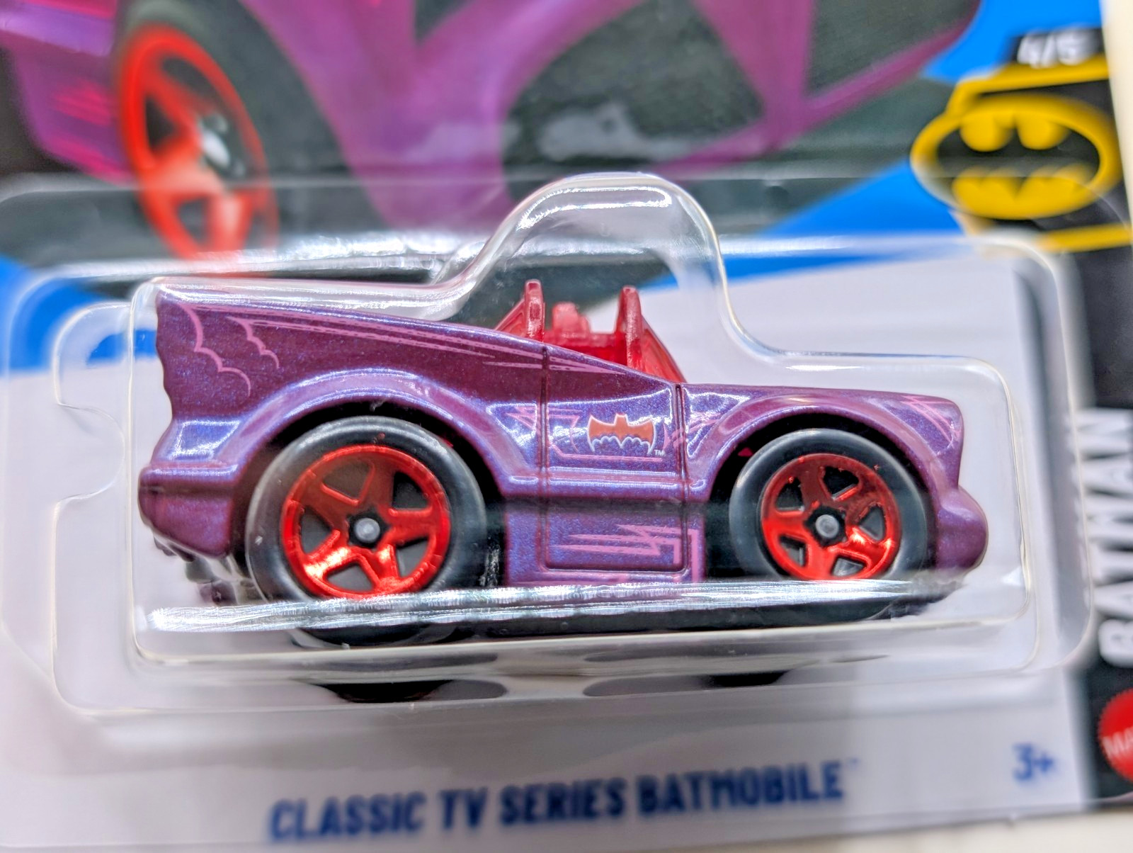 2024 Hot Wheels Batman 4/5 Classic TV Series Batmobile 144/250 Black 3+ NIB