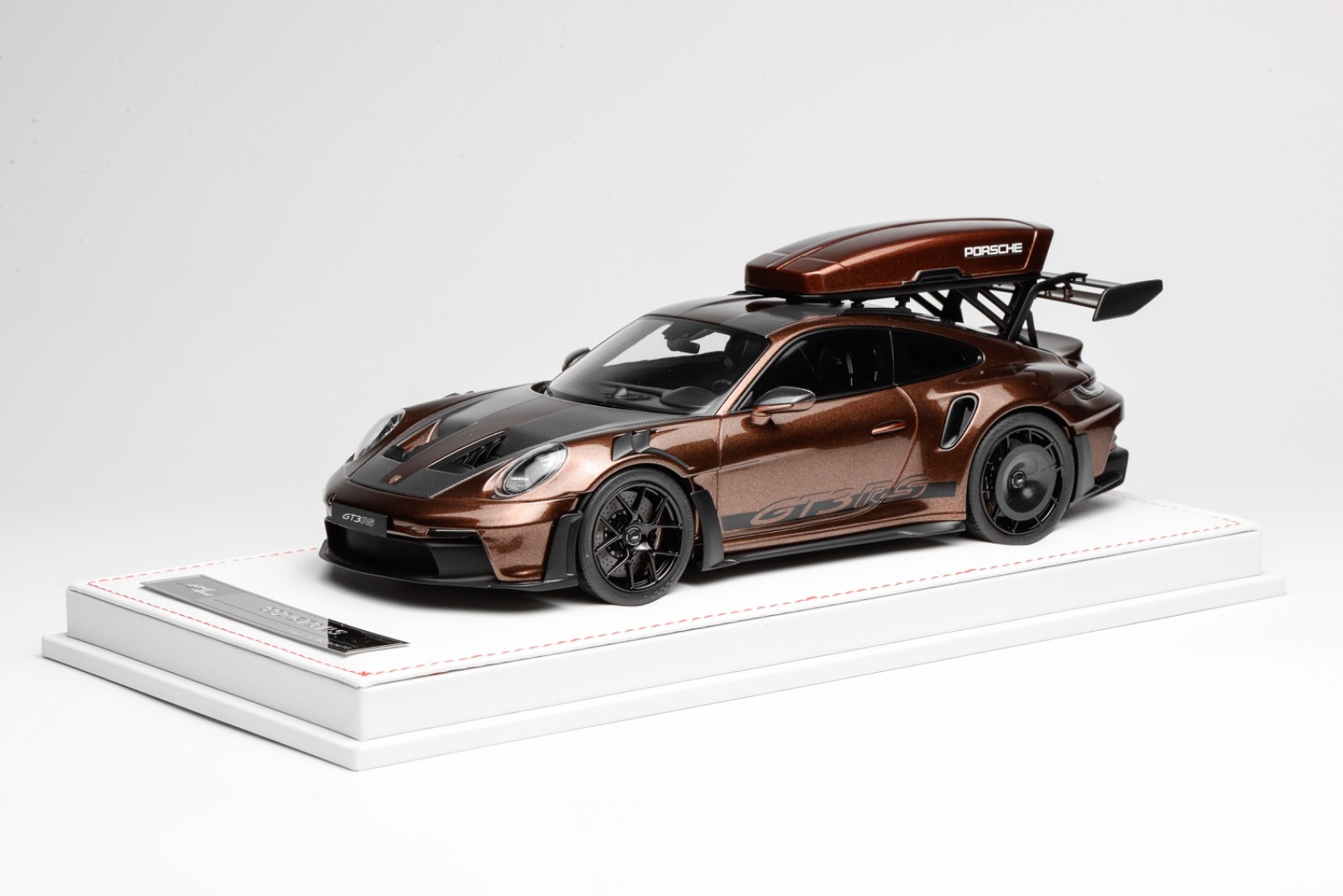 1/18 Ivy Porsche 911 GT3 RS with Luggage Rack Brown / Black Stripe 15 pcs B2