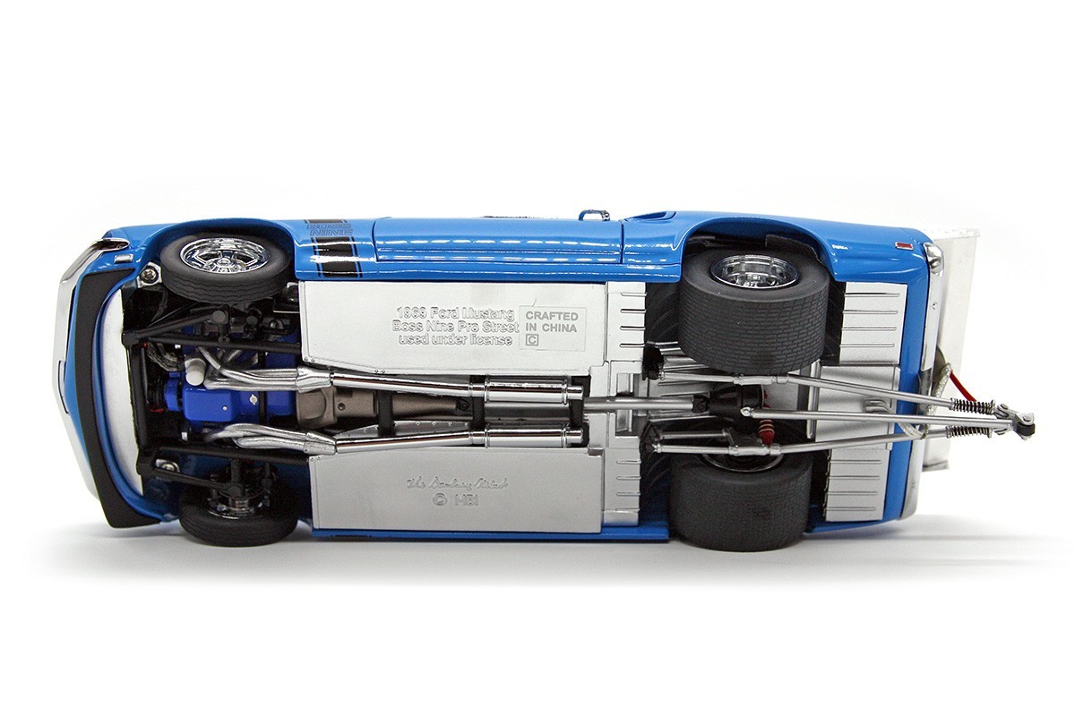 1969 Ford Mustang Boss Nine Pro Street (1:24) Blue/Black Diecast (LOOSE), by DM
