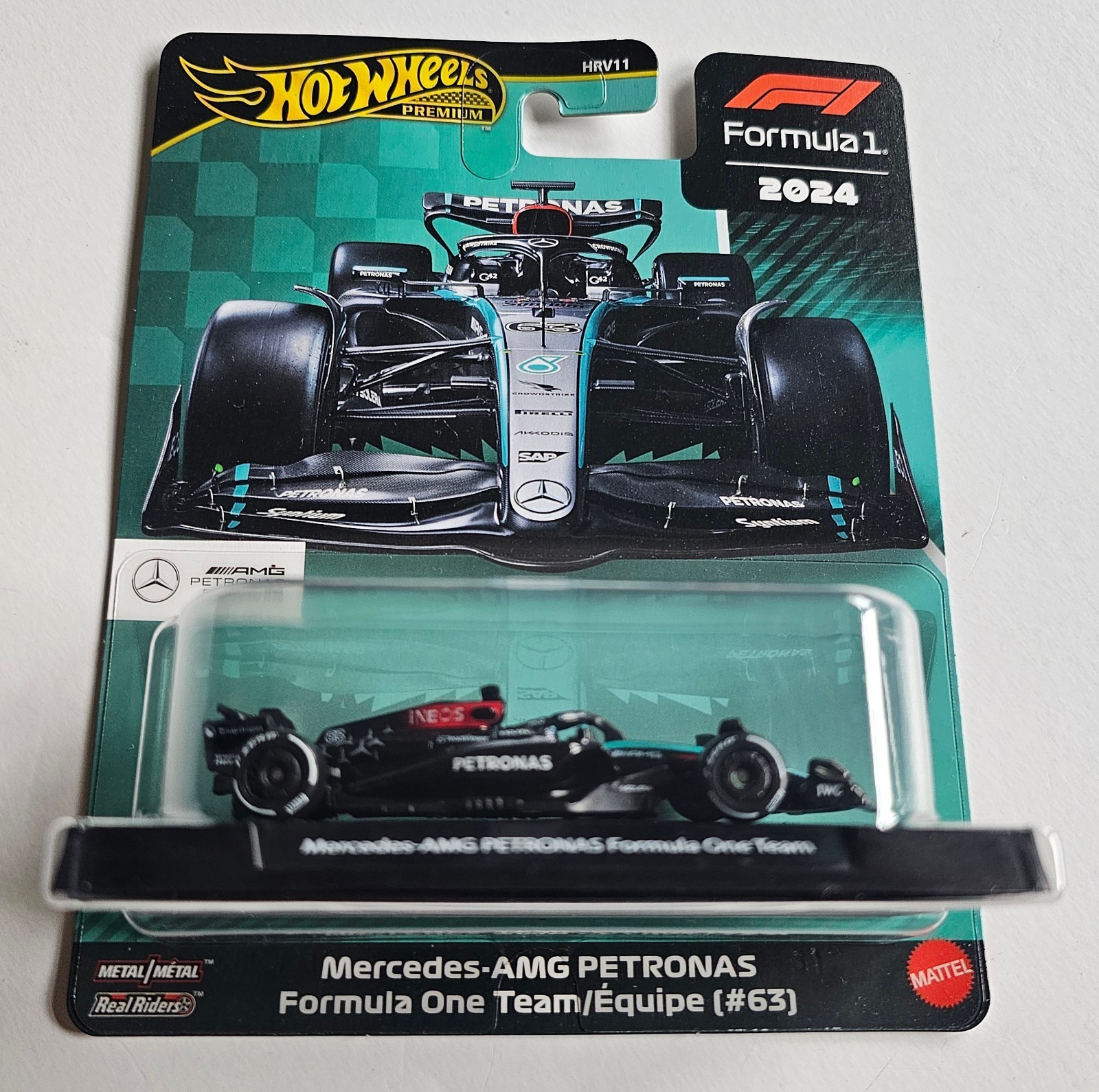 Hot Wheels Premium Formula 1 F1 Mercedes-AMG Petronas #44 Lewis Hamilton