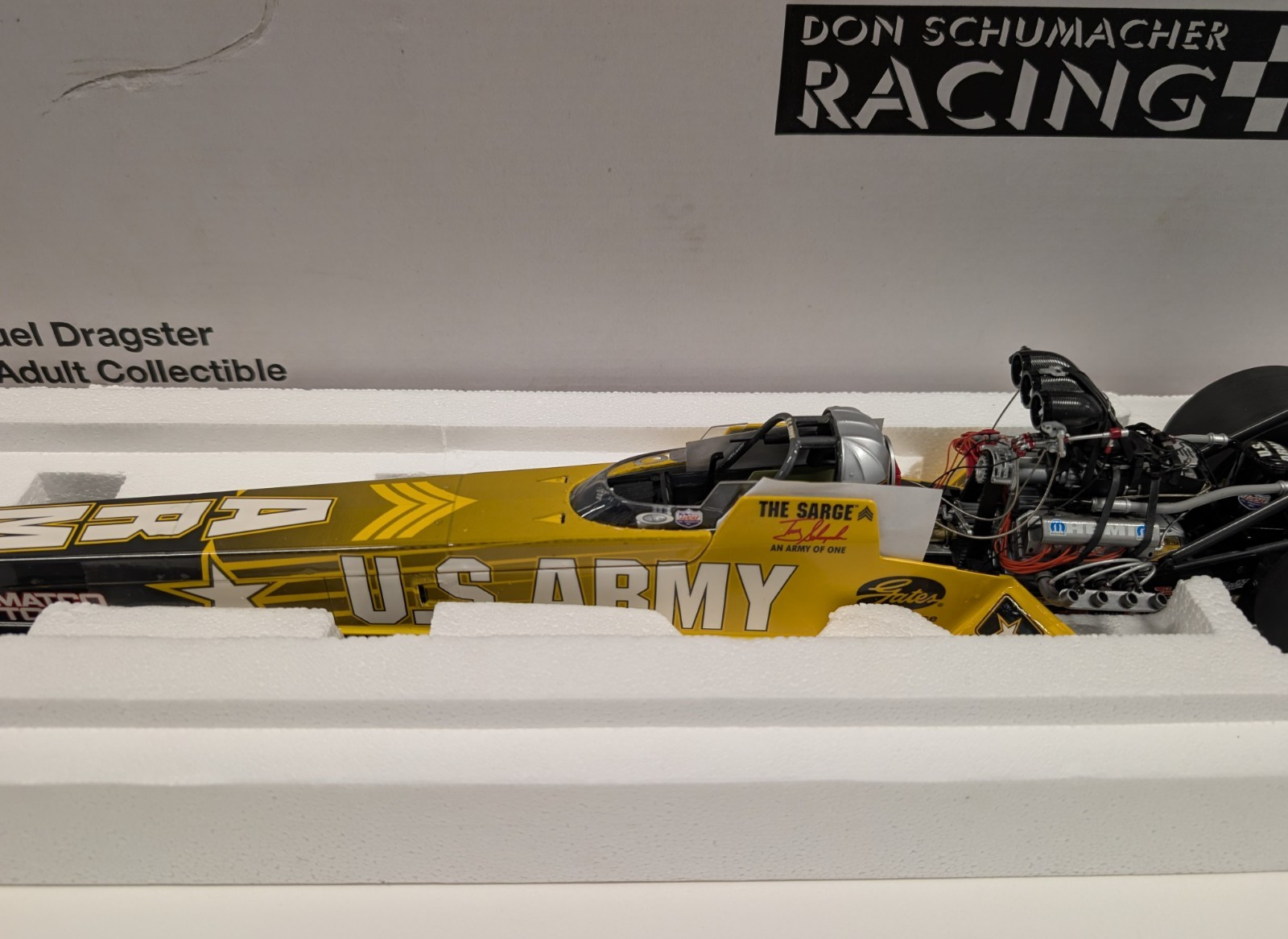 Milestone 2004 Tony Schumacher U.S. Army Sarge 1/16 Top Fuel Dragster NHRA As Is