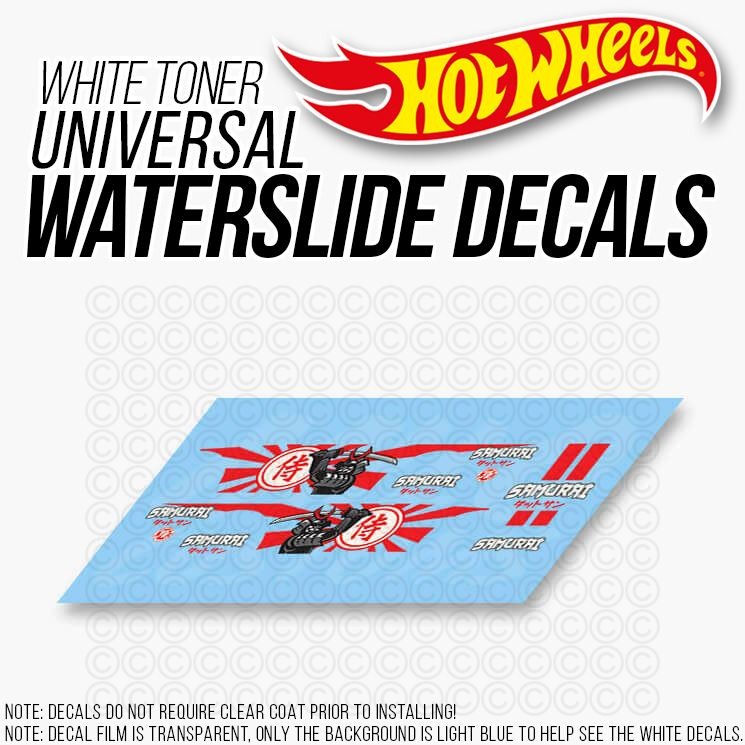 1/64 DATSUN SAMURAI JDM Custom White Universal WaterSlide Decal for Hot
