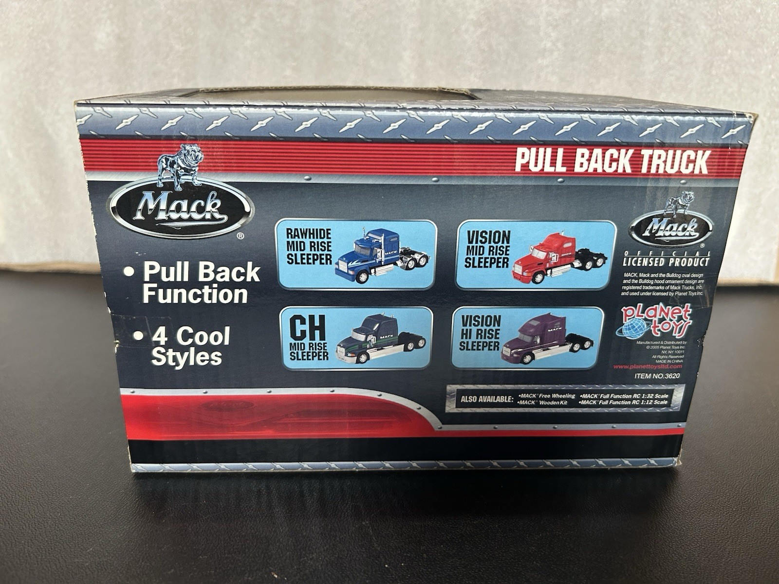 Mack Pull Back Truck Rawhide With Mid Rise Sleeper NIB