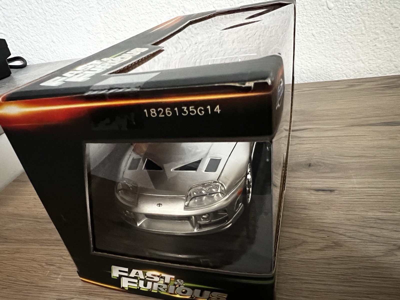 Jada Fast & Furious 1:24 1995 Toyota Supra Diecast Silver/Green Unopened